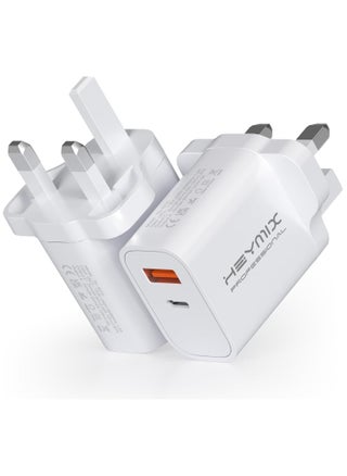 iPhone Fast Charger, 20W USB C Charger(2-Pack), 2-Port PD Wall Plug,USB-C Power Adapter, Compatible with iPhone 16/15/14/13/12/11,iPad,Pixel 7/6 - pzsku/Z276BB1E19EAD02167B08Z/45/1746205057/e170e232-7638-46cb-958b-6363057d48d0