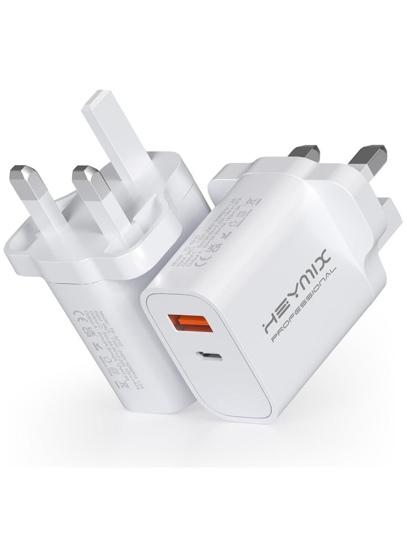 Generic - iPhone Fast Charger, 20W USB C Charger(2-Pack), 2-Port PD Wall Plug,USB-C Power Adapter, Compatible with iPhone 16/15/14/13/12/11,iPad,Pixel 7/6 - Image 1