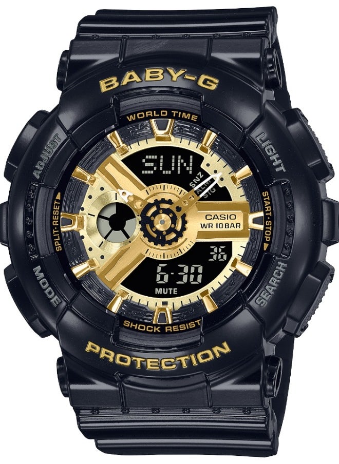 CASIO - Baby-G Analog-Digital Black Dial Women's Watch BA-110-1A - Image 1