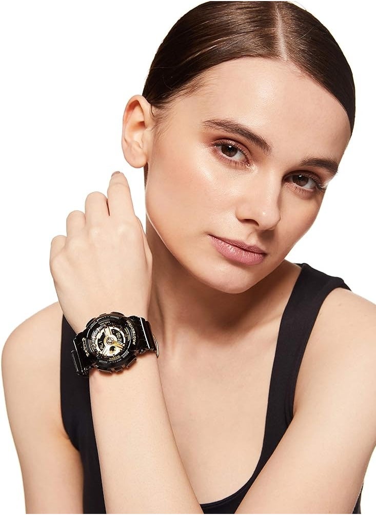 CASIO - Baby-G Analog-Digital Black Dial Women's Watch BA-110-1A - Image 1