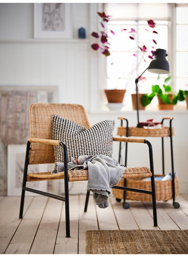 Zaboon Armchair, rattan/anthracite - Image 3