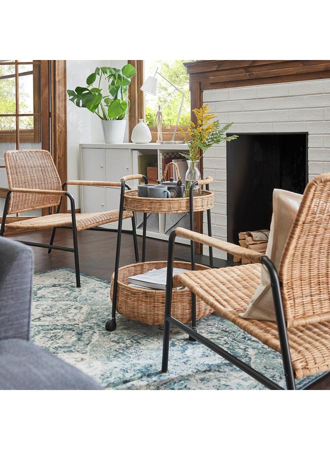 Zaboon Armchair, rattan/anthracite - Image 2