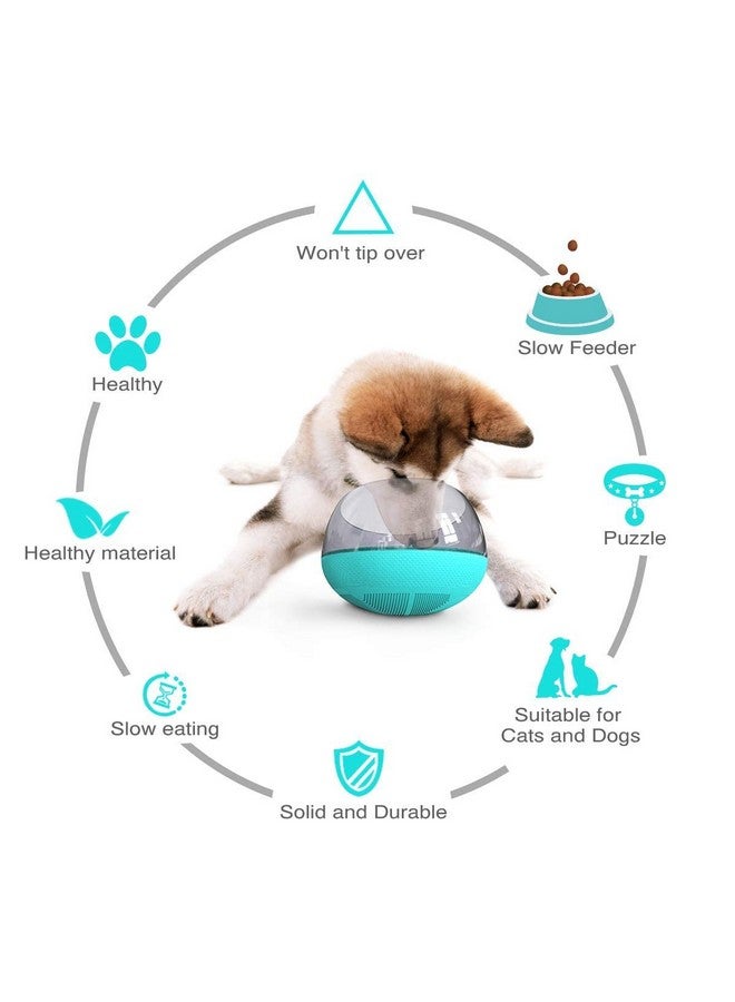 Dog Slow Feeder Bowl - Capsule Figure With Tumbler Design - Anti-Gulping Pet Slower Food Feeding Dishes - Non Slip Puzzle Bowl - Durable Preventing Choking Healthy Design Dogs Bowl - Mulicolor - Image 4