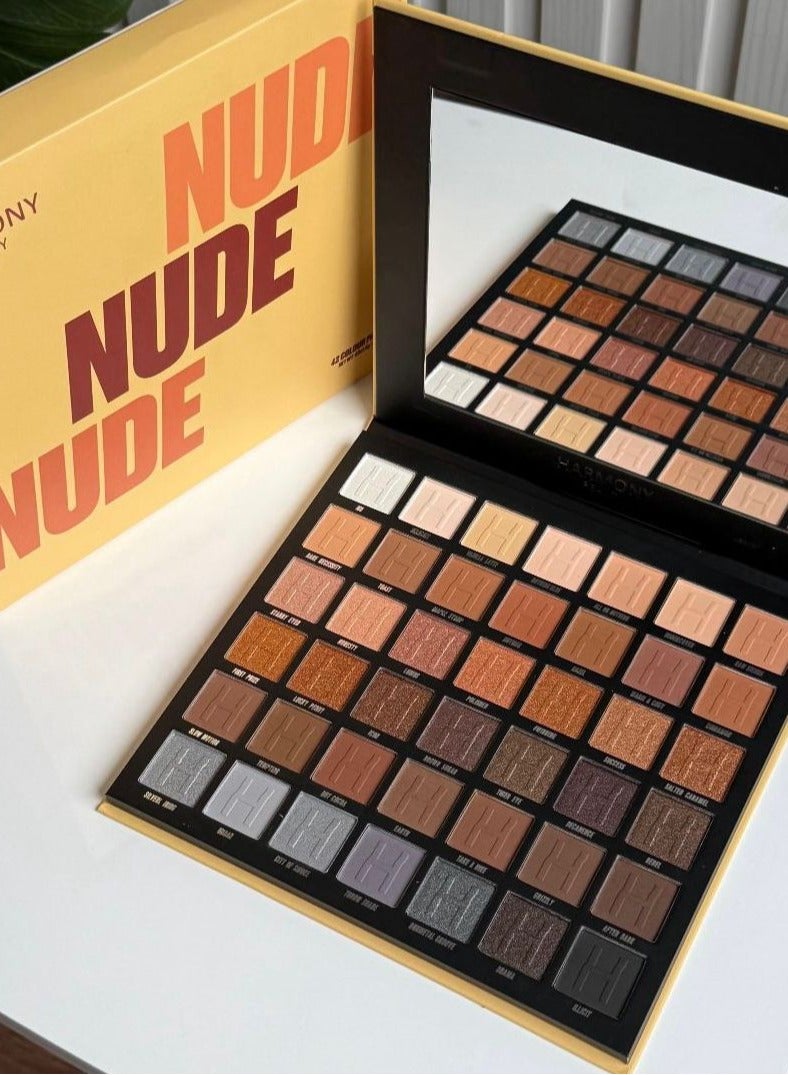 Harmony Beauty Eyeshadow Palette, 42 shades, Beige - Image 1