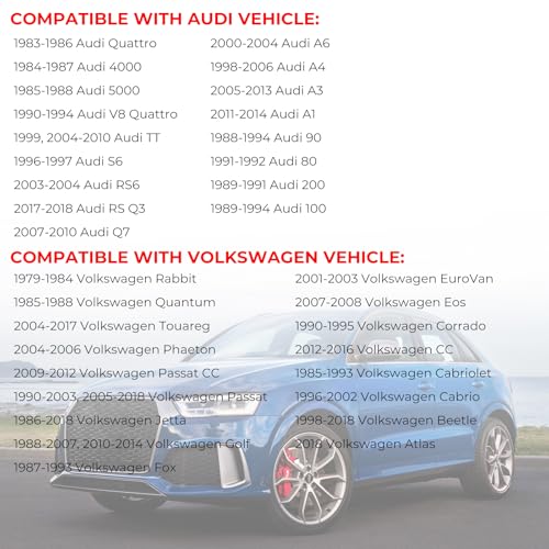 Anleecap 80989 06B103485C Engine Oil Fill Cap Compatible with Audi Volkswagen/vw Models, For Audi 80 90 A1 A2 A3 A4 A6 A8, For VW Jetta Fox Golf Passat OE#‎06B103-485C - Image 2