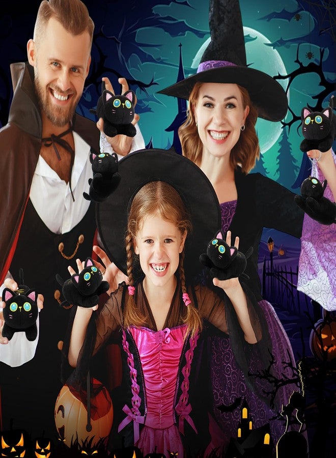 Zomiboo 9 Pcs Cat Stuffed Animals Bulk Mini Plush Cat Pig Stuffed Kitten Soft Doll Piggy Plush Toys Ornament for DIY Keychain Halloween Classroom School Pet Animals Party Favors(Lively Style) - Image 5