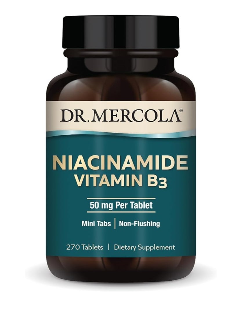 دكتور ميركولا نياسيناميد فيتامين ب3 500 ملجم لكل قرص، أقراص صغيرة، غير متوهجة، 270 قرصًا