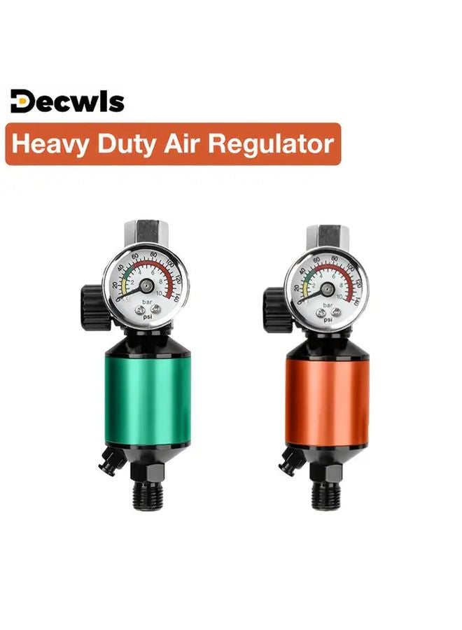 Orange Heavy Duty Air Regulator Water Oil Separator For Pneumatic Tools - Image 2