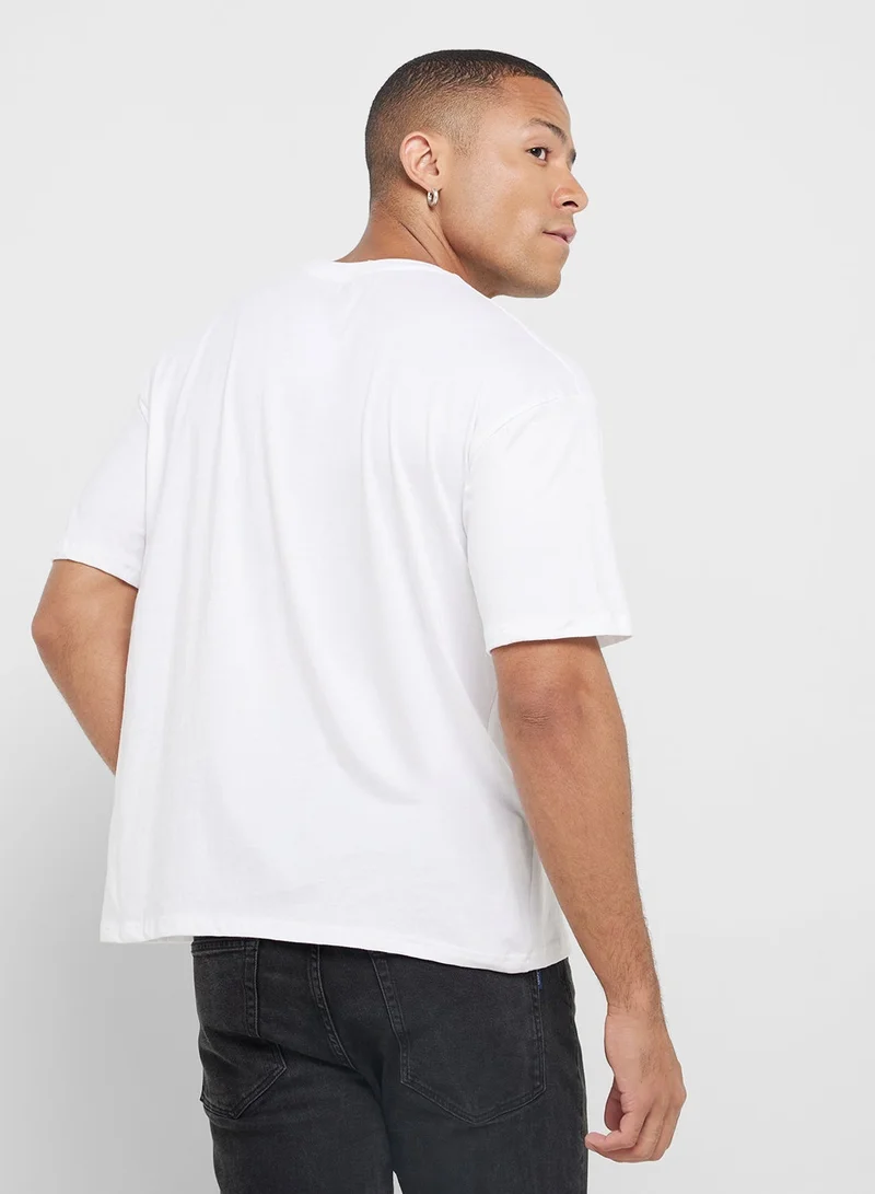 Seventy Five Graphic Print Oversized T-Shirt