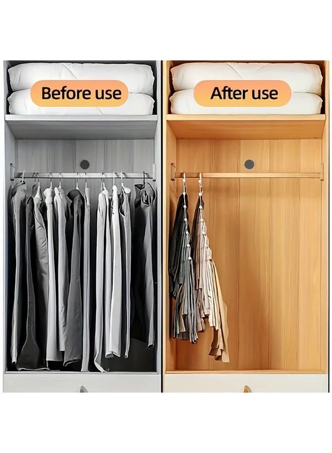 رفافة سراويل من الفولاذ المقاوم للصدأ 7 طبقات، منظّم خزانة متعدد الطبقات مضاد للانزلاق - Image 5