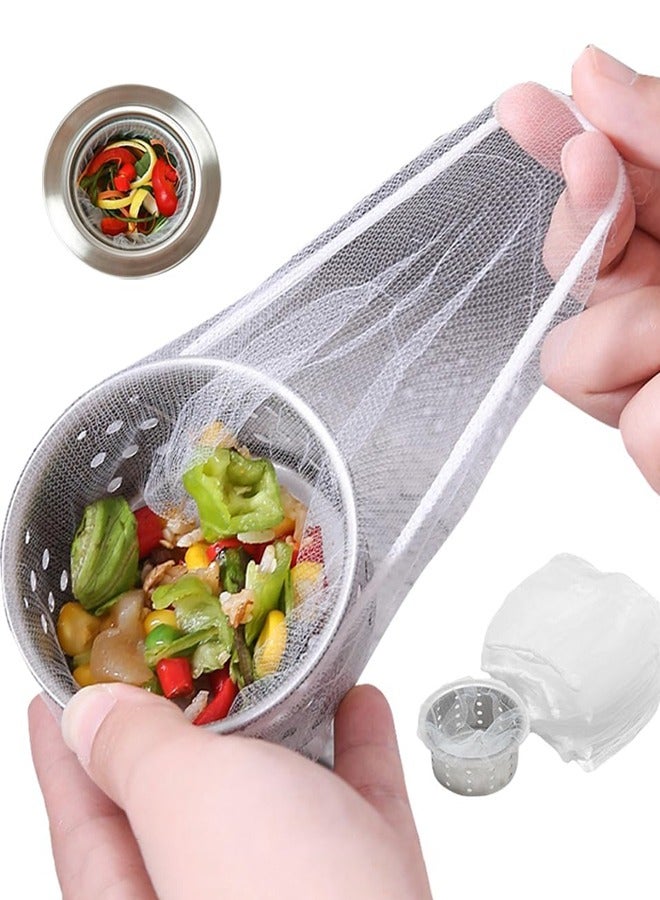 Generic Disposable Kitchen Sink Strainer Bags, 200 Pieces, Drain Filter Net for Food Residue, Compatible with Wash Basins and Floor Drains  - Image 1