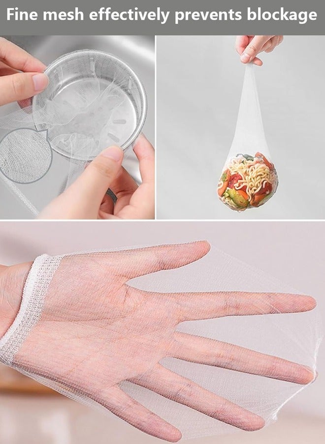 Generic Disposable Kitchen Sink Strainer Bags, 200 Pieces, Drain Filter Net for Food Residue, Compatible with Wash Basins and Floor Drains  - Image 2