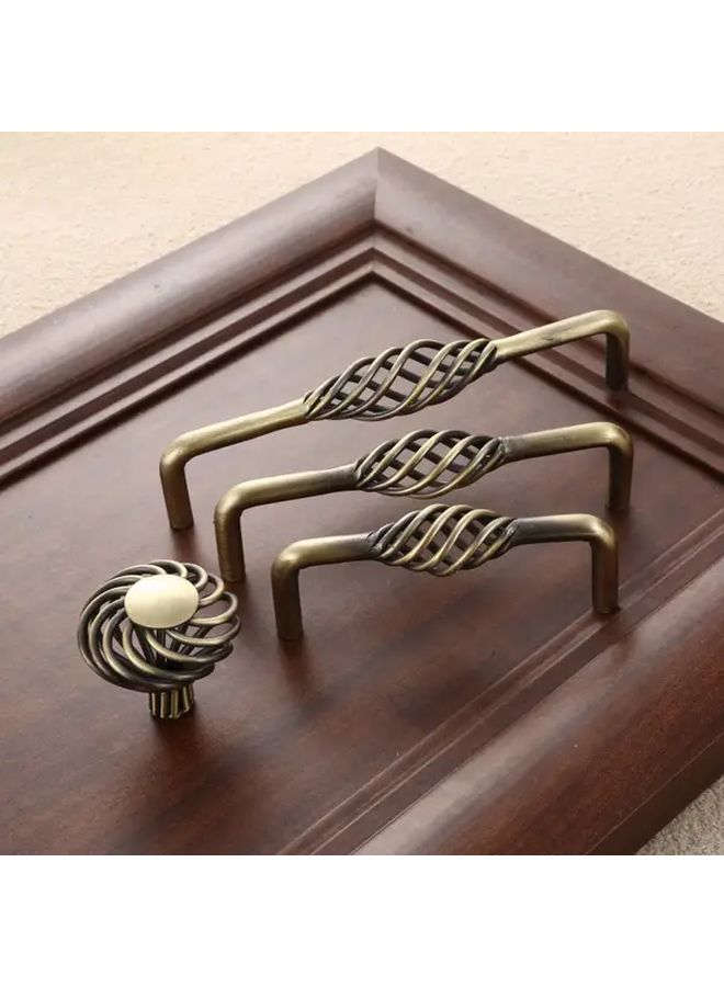 Modern Minimalist Birdcage Cabinet Handles Matte Finish 160mm Hole Spacing With Screws - Image 4