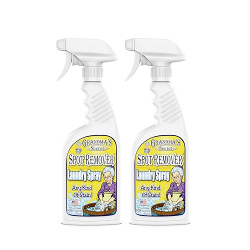 Grandma's Secret Spot Remover Laundry Spray - Chlorine, Bleach and Toxin-Free Fabric Stain Remover for Clothes - Removes Oil, Paint, Blood and Pet Stains - 16 Oz, 2 Pack - Image 1