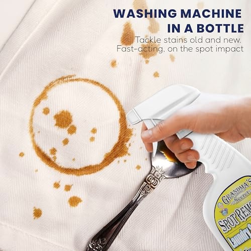 Grandma's Secret Spot Remover Laundry Spray - Chlorine, Bleach and Toxin-Free Fabric Stain Remover for Clothes - Removes Oil, Paint, Blood and Pet Stains - 16 Oz, 2 Pack - Image 2