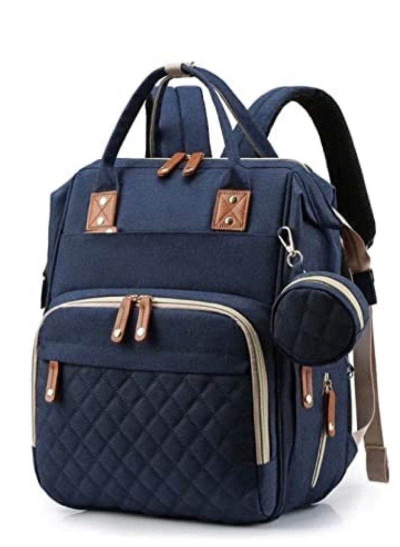 Huitich Multifunction Travel Back Pack Maternity Baby Changing Bags Large Capacity Waterproof and Stylish Blue - Image 4