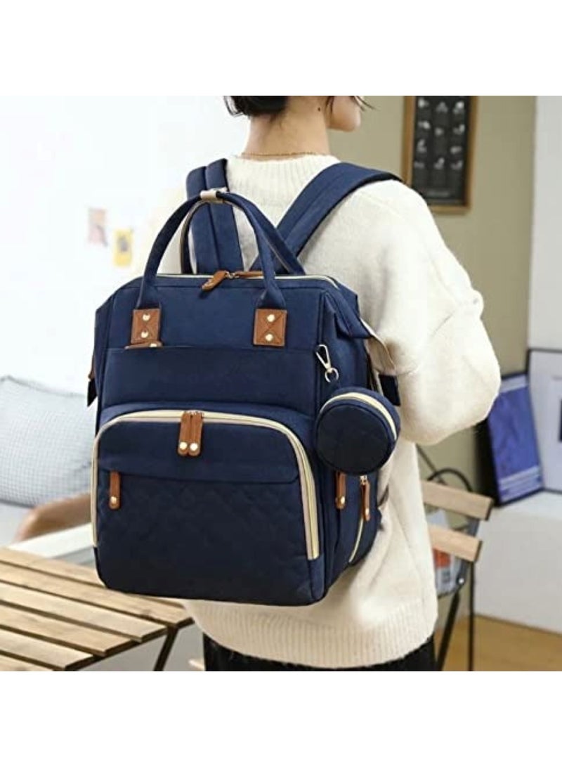 Huitich Multifunction Travel Back Pack Maternity Baby Changing Bags Large Capacity Waterproof and Stylish Blue - Image 3