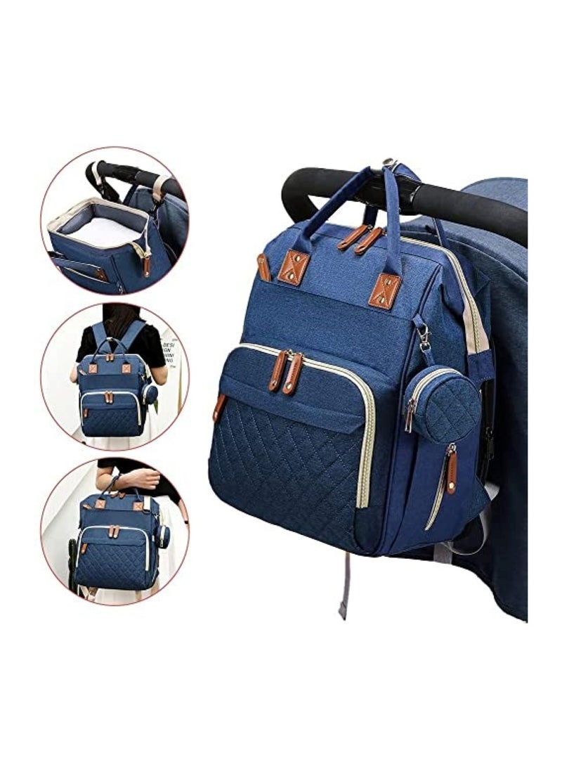 Huitich Multifunction Travel Back Pack Maternity Baby Changing Bags Large Capacity Waterproof and Stylish Blue - Image 5