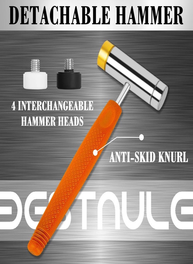 BESTNULE Upgrade Roll Pin Punch Set, Punch Set with Replaceable Face Hammer, Punch Tools, Made of Solid Material, Ideal for Maintenance (With Bench Block and Pivot Pin Tool) - Image 5