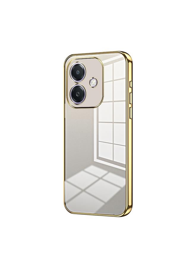 اس-توب جراب لهاتف OPPO A3x Global شفاف مطلي بفتحة دقيقة - Image 1