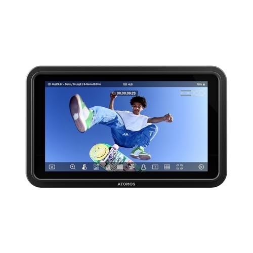 Atomos Shinobi GO شاشة مراقبة كاميرا HDMI 4K مع شاشة لمس HDR وعمر بطارية طوال اليوم وتصميم خفيف الوزن - Image 1