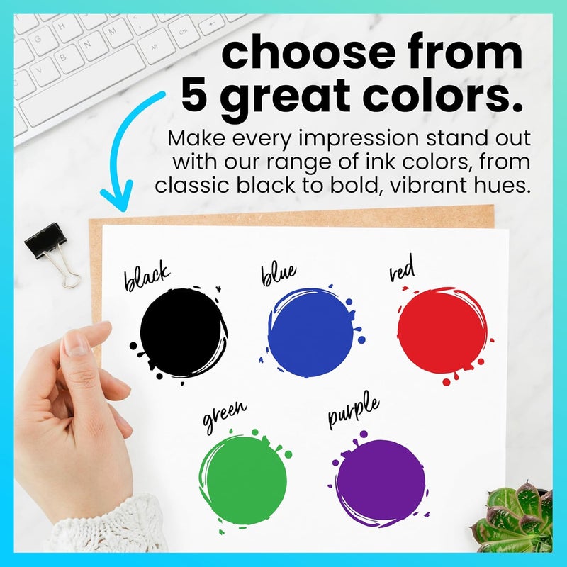 ExcelMark Premium Self Inking Stamp Refill Ink - 2 oz. Red Ink for Rubber Stamp Pads - Image 4