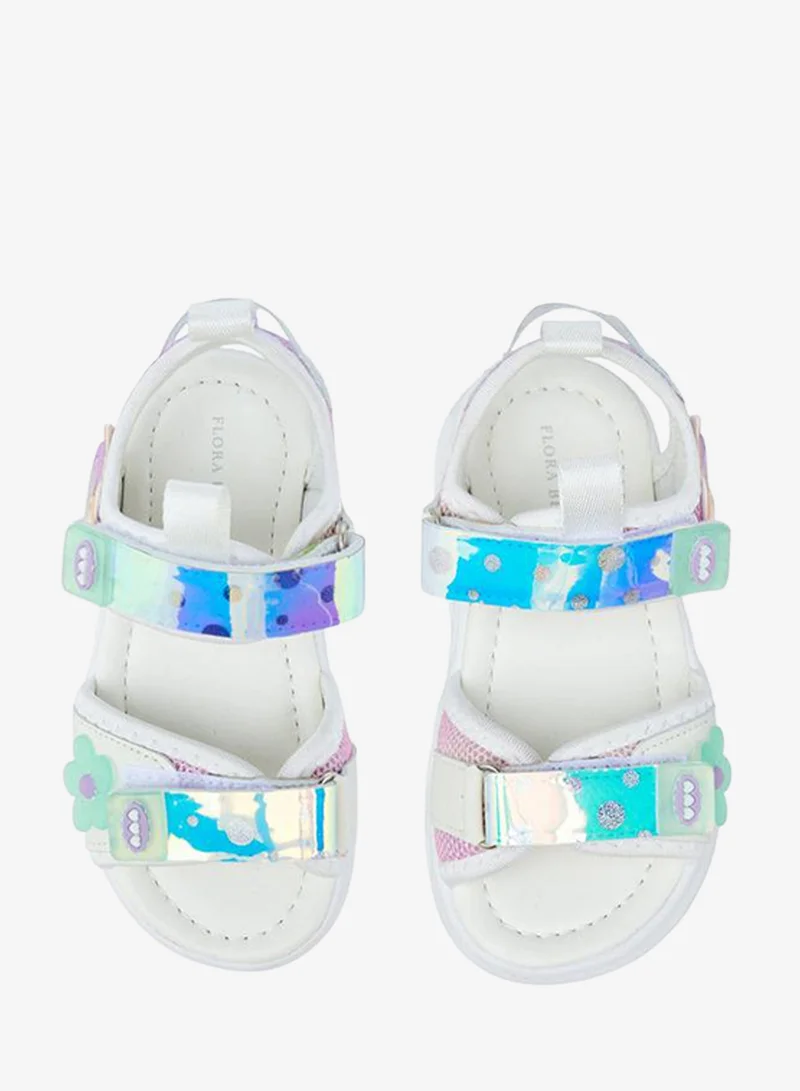 Flora Bella By Shoexpress Flora Bella Girls Light-Up Hook and Loop Strap Sandals