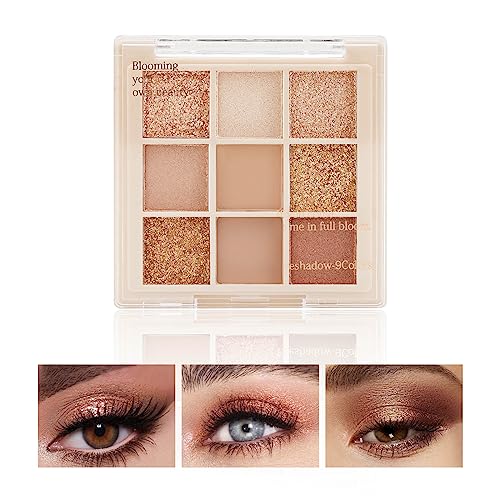 Boobeen Nude Eyeshadow Palette Matte and Shimmer Makeup Highly Pigmented Creamy Eye Shadow Powder Create a Neutral Eye Look Long Wearing - Image 1