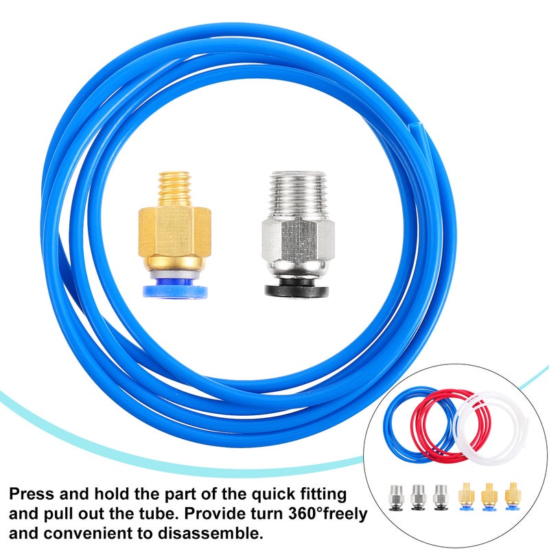 9 Pcs PTFE Tube Quick Fitting Pneumatic Fitting for 3D Printer Supplies - Image 3