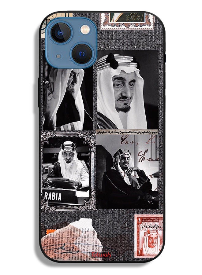 Tolwak Apple iPhone 13 Protective Case King Faisal Vintage Poster - Image 2