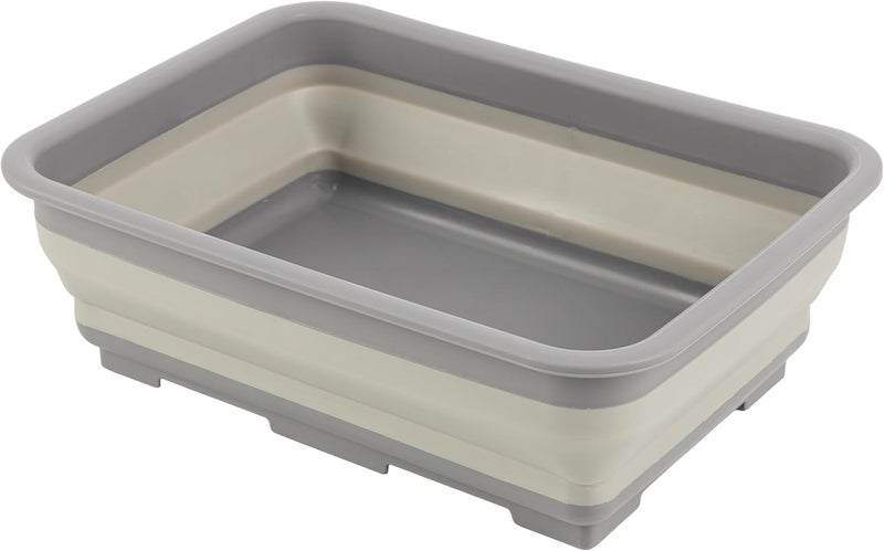 Wakeman Red Outdoors Collapsible Multiuse Wash Bin - Portable Wash Basin, Dish Tub, Ice Bucket - Image 1