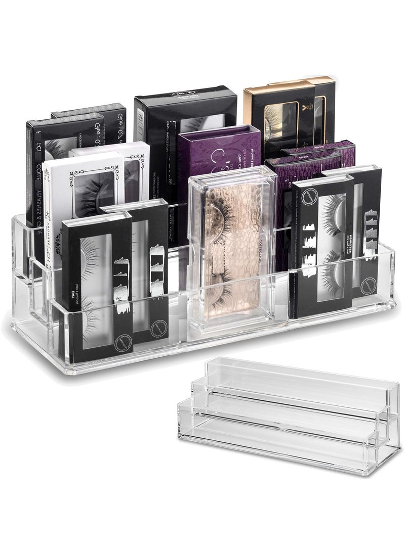 BY ALEGORY - byAlegory Tiered Acrylic Eyelash Makeup Organizer | 3 Tiers (CLEAR) - Image 1