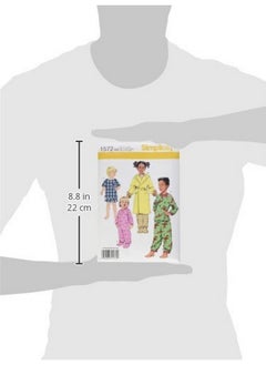 Simplicity Simplicity 1572 Toddler and Child's Robe and Pajamas Sewing Patterns, Sizes 1/2-2  - Image 4