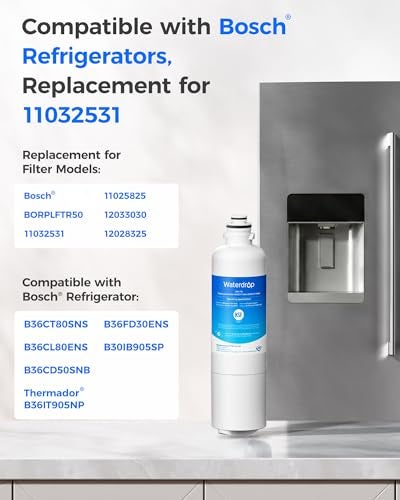 Waterdrop 11032531 Refrigerator Water Filter Compatible with Bosch Ultra Clarity Pro Thermador Water Filter Replacement for BORPLFTR50 BORPLFTR55 11025825 12033030 - Image 3