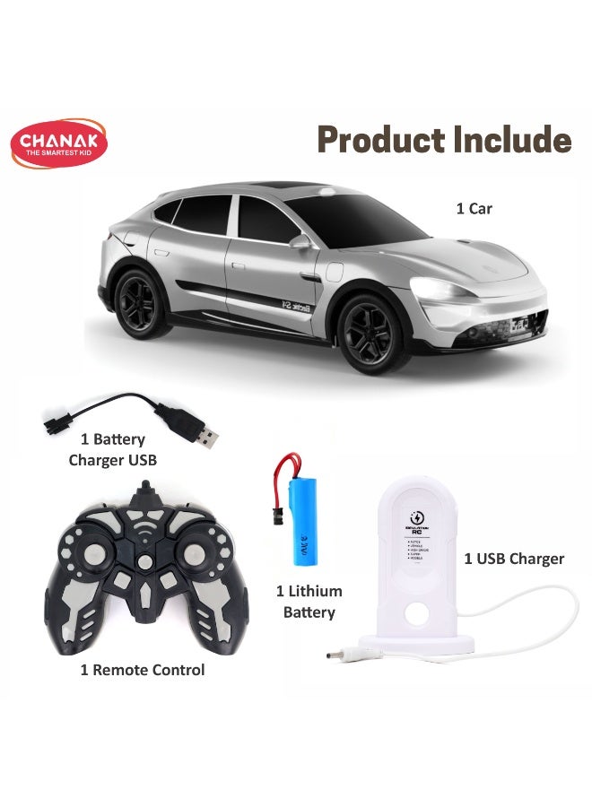 Chanak High-Speed Remote Control Coupe Suv Car For Kids 2.4Ghz Drift Rc Car With LED Lights & Precision Steerin Rechargeable Racing Vehicle Toy For Boys & Girls (Color as per Availability) - Image 5