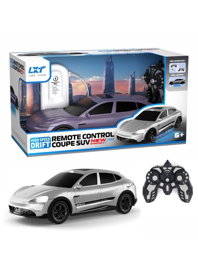 Chanak High-Speed Remote Control Coupe Suv Car For Kids 2.4Ghz Drift Rc Car With LED Lights & Precision Steerin Rechargeable Racing Vehicle Toy For Boys & Girls (Color as per Availability) - Image 1