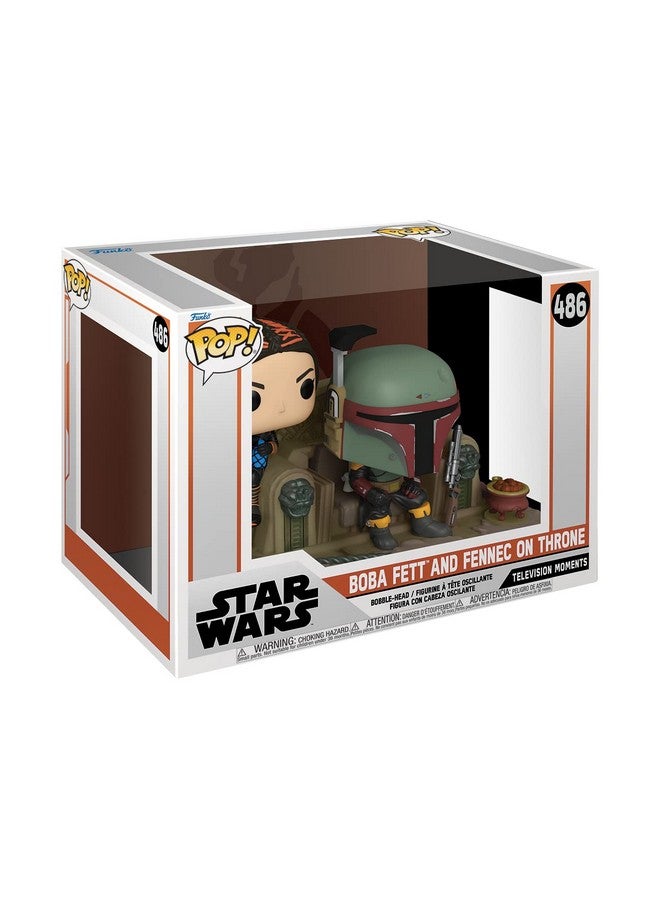 Funko Pop! Star Wars Moment: The Mandalorian - Boba Fett and Fennec on Throne - Image 2