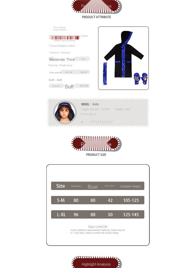 Halloween Children's Boxing Training Costume With Kung Fu Hero Role-playing Elements - Image 3
