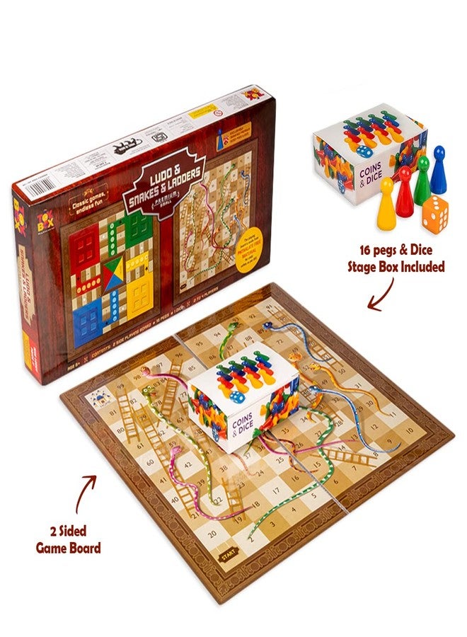 Toyztrend Toysbox Ludo And Snakes & Ladders Small Classic Board Game To Play With Kids And Adults - Image 2