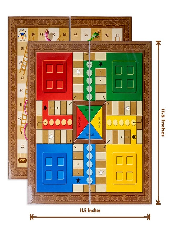 Toyztrend Toysbox Ludo And Snakes & Ladders Small Classic Board Game To Play With Kids And Adults - Image 4