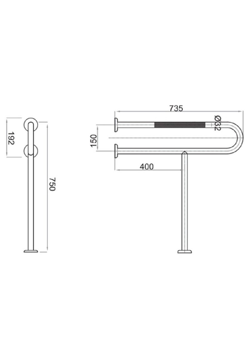 SBASE Grab Bar Steel - Image 2
