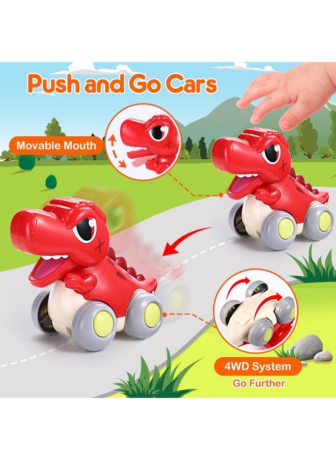LUDILO - Toys For 1 Year Old Boy Birthday Gift Dinosaur Toys Cars For Toddlers 13 One Year Old Boy Toys Toddler Toys Age 12 Baby Toys 1218 Months 1 Year Old Boy Gifts Push And Go Car Toys - Image 1