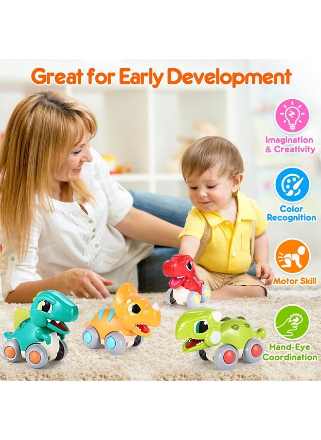 LUDILO - Toys For 1 Year Old Boy Birthday Gift Dinosaur Toys Cars For Toddlers 13 One Year Old Boy Toys Toddler Toys Age 12 Baby Toys 1218 Months 1 Year Old Boy Gifts Push And Go Car Toys - Image 1