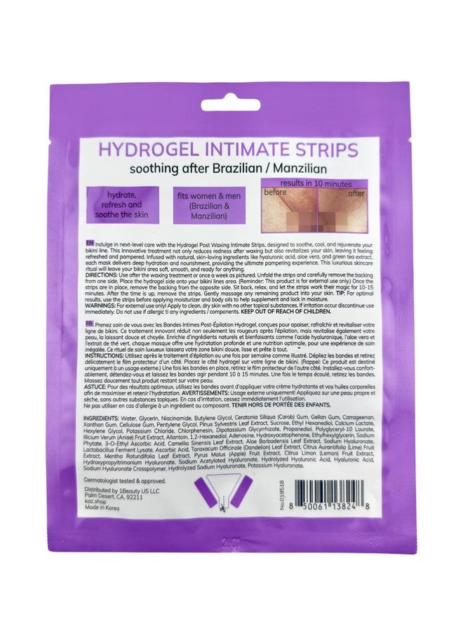 Waxness Kaz Hydrogel Intimate Soothing Strips for Bikini Area After Brazilian or Manzilian Wax – Professional Skin Care - Image 2