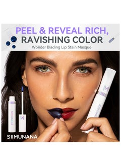 siimunana Wonder Blading Lip Stain Masque, Lip Stain Peel Off Masque, Long Lasting, Waterproof and Transfer Proof Pink Lip Tint, Matte Finish Peel Off Lip Stain 4ml, Lovely (Chestnut Brown)  - Image 5
