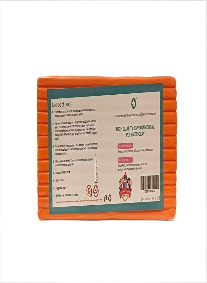 Oven Bake Polymer Clay Orange Colour