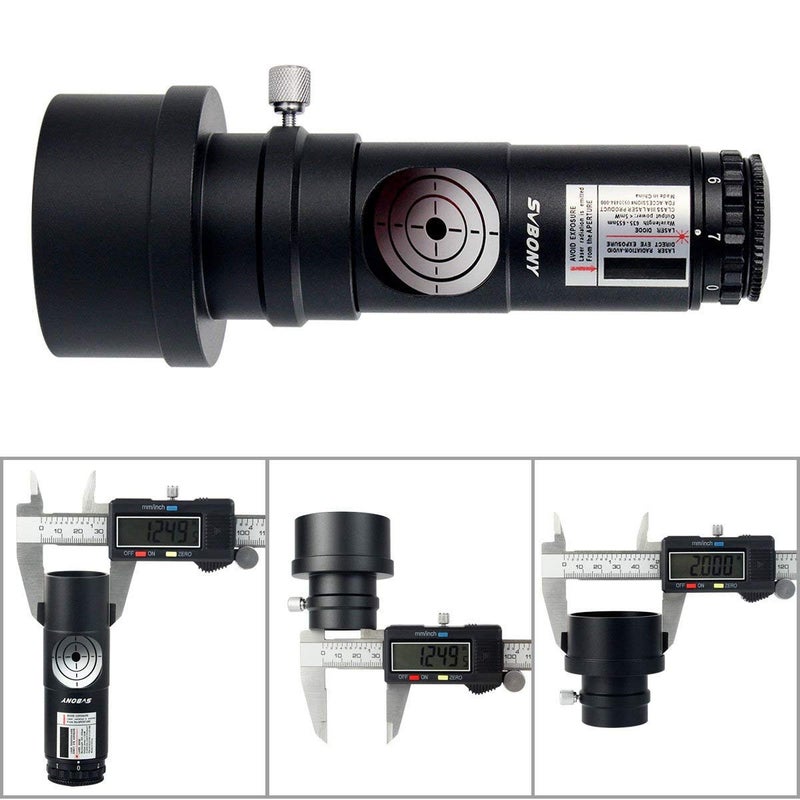 SVBONY SVBONY Red Laser Collimator for Newtonian Marca Telescope Alignment 1.25 inches 7 Bright Levels Triple Cemented Lens with 2 inches Adapter - Image 5