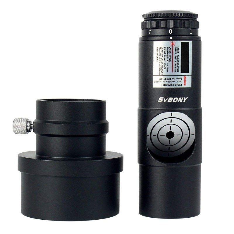SVBONY SVBONY Red Laser Collimator for Newtonian Marca Telescope Alignment 1.25 inches 7 Bright Levels Triple Cemented Lens with 2 inches Adapter - Image 1