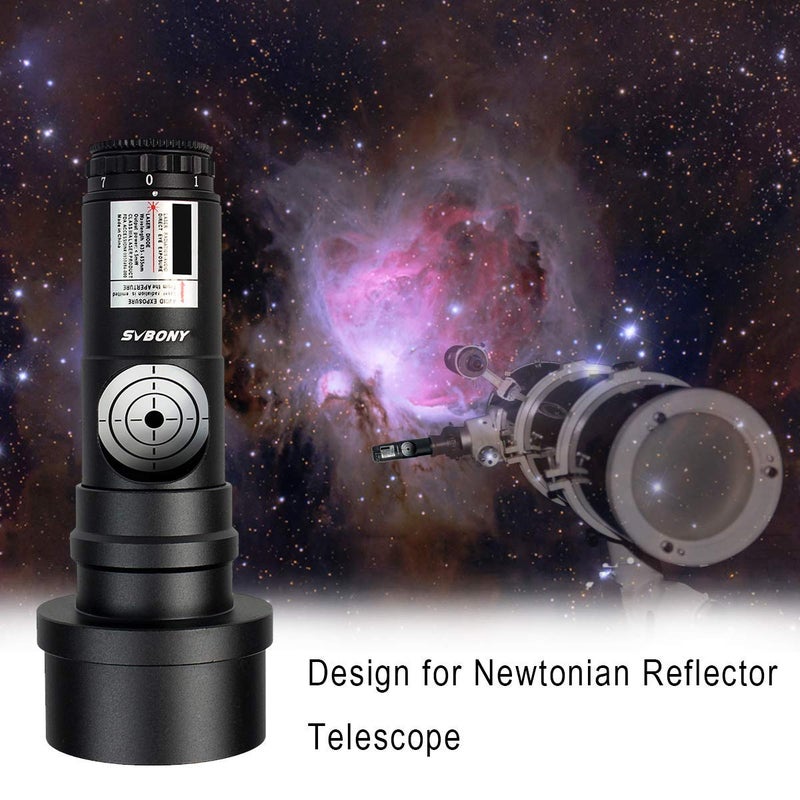 SVBONY Red Laser Collimator for Newtonian Marca Telescope Alignment 1.25 inches 7 Bright Levels Triple Cemented Lens with 2 inches Adapter - Image 4