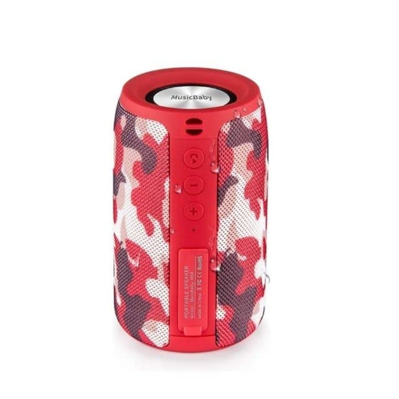 M68 tooth Speaker, 12W, IPX5, FM, USB AUX, Portable 12W speaker for outdoor, camping, patio and travel. IPX5 splash-resistant with FM, USB drive, AUX and dual pairing - Image 1